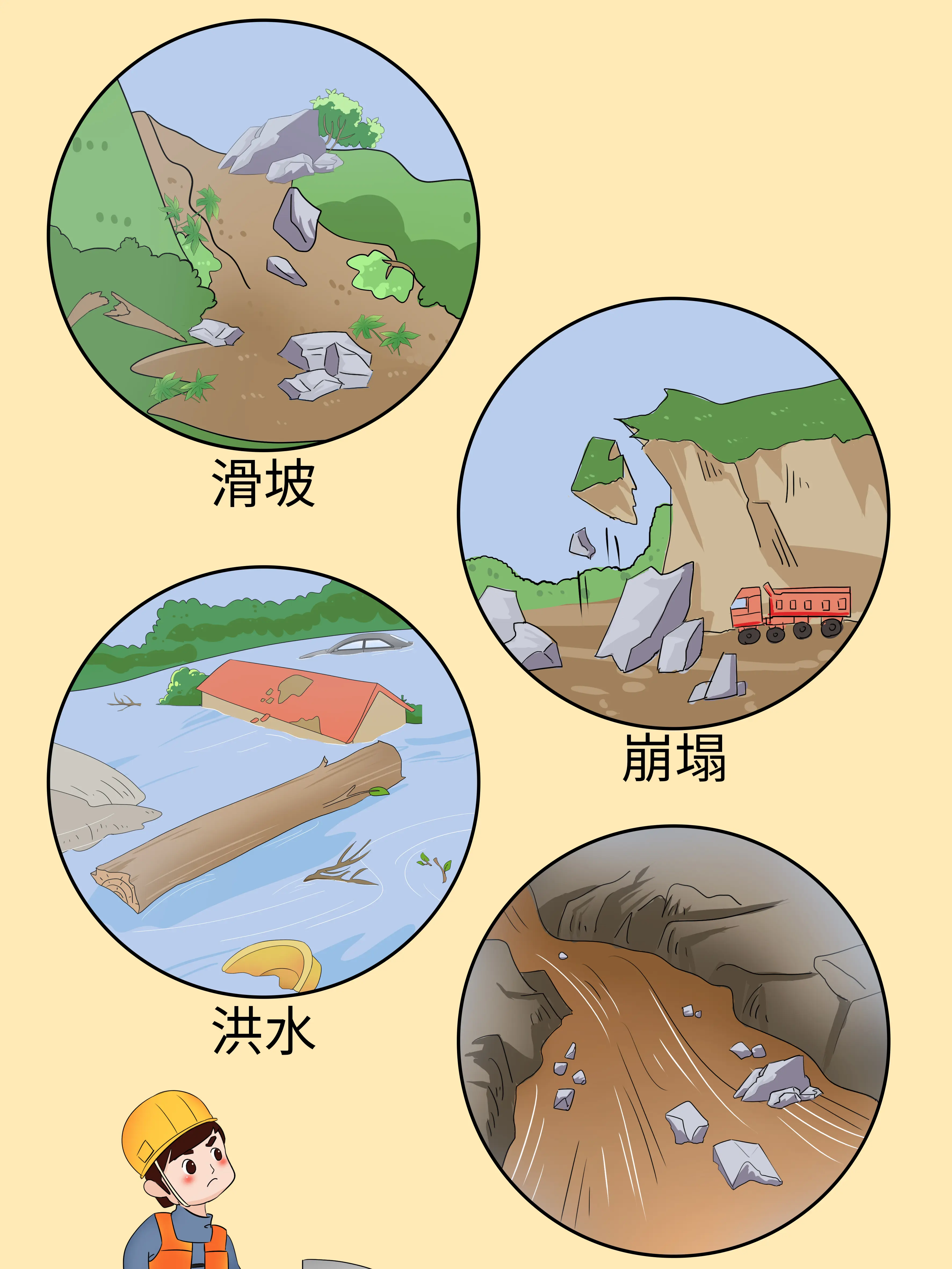 防洪防汛高處轉移科普漫畫封面图片