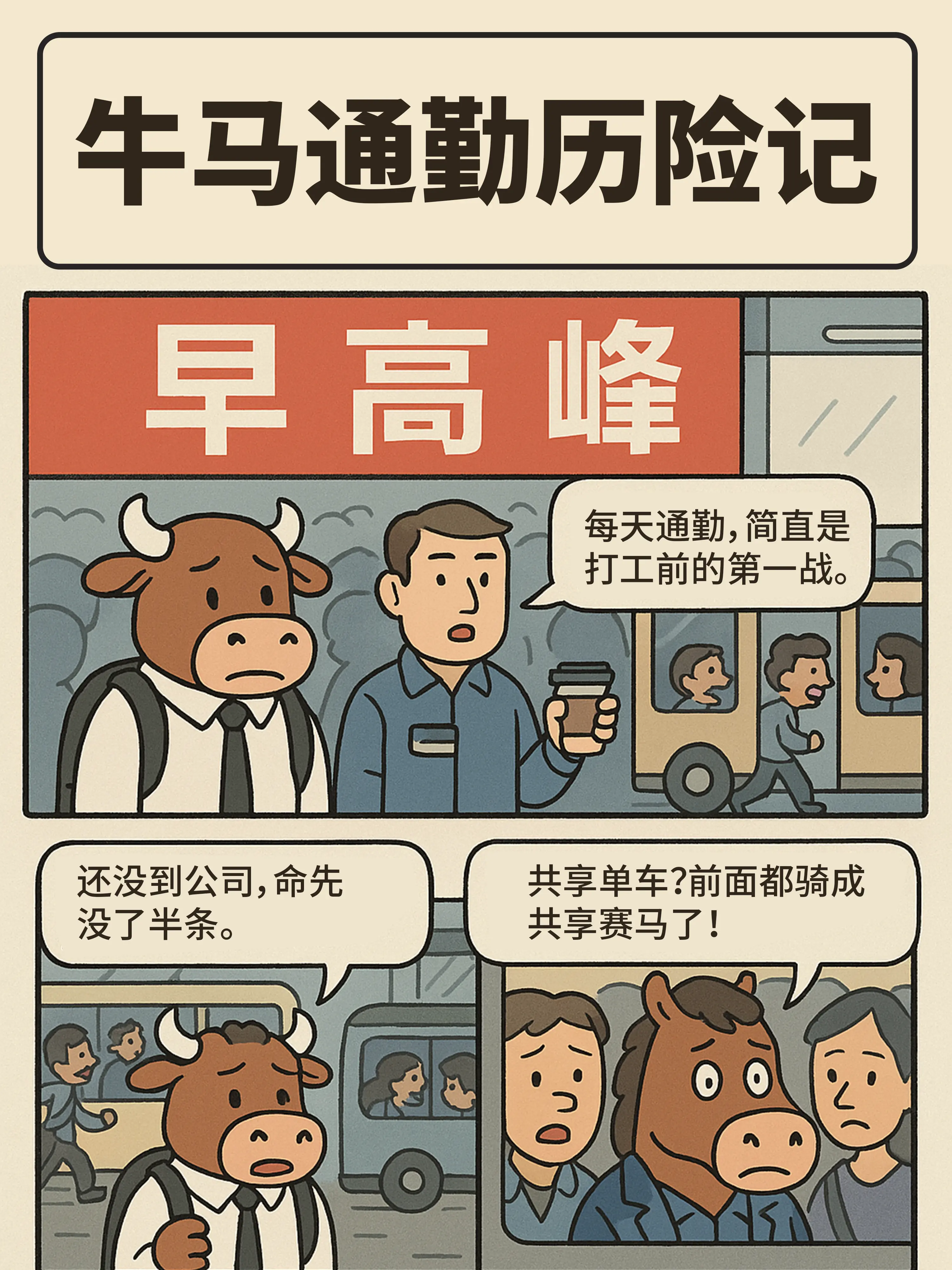 每天最累的不是工作，是上班路上漫畫封面图片