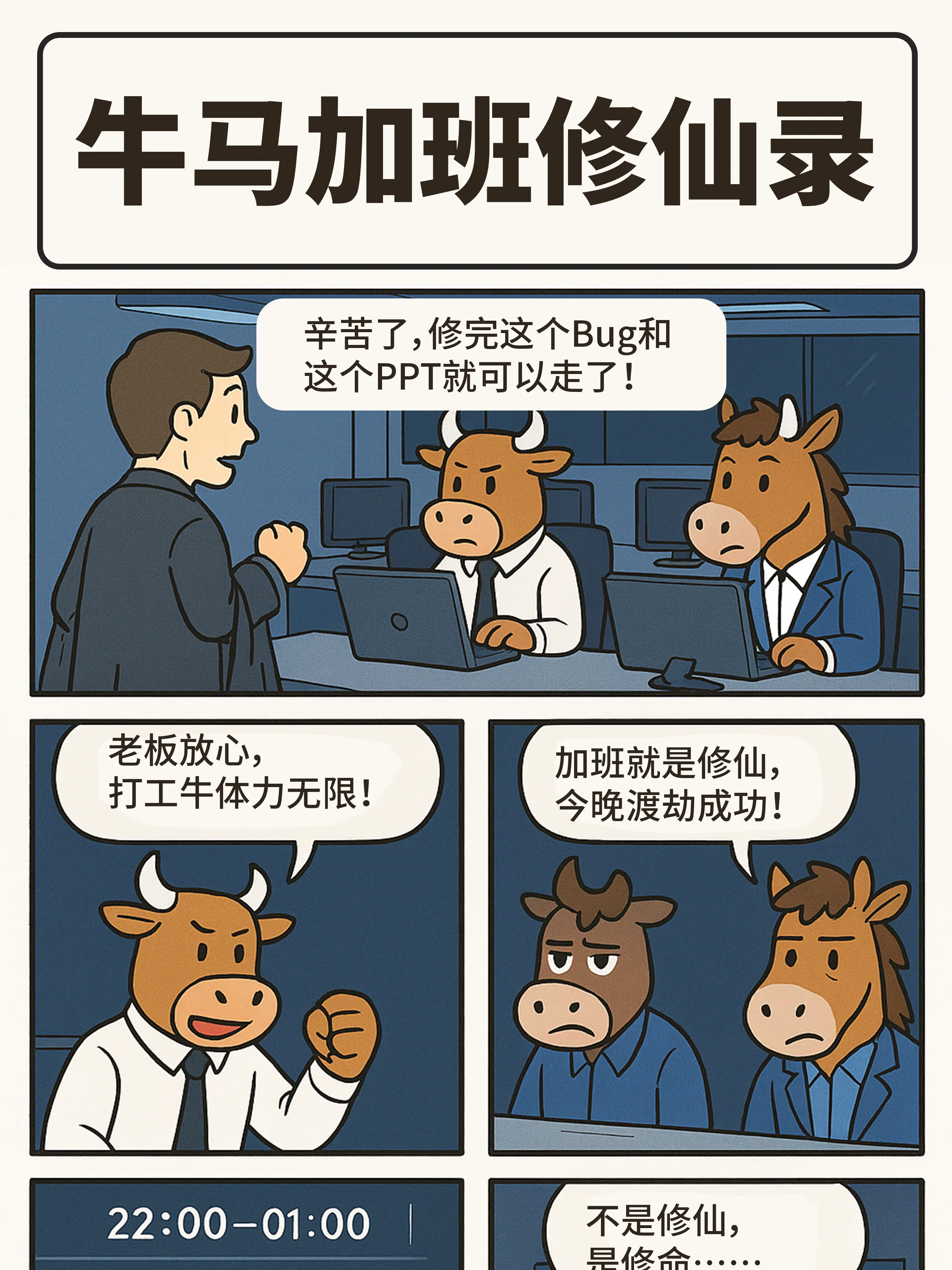 加班一時爽，一直加班一直爽漫畫封面图片