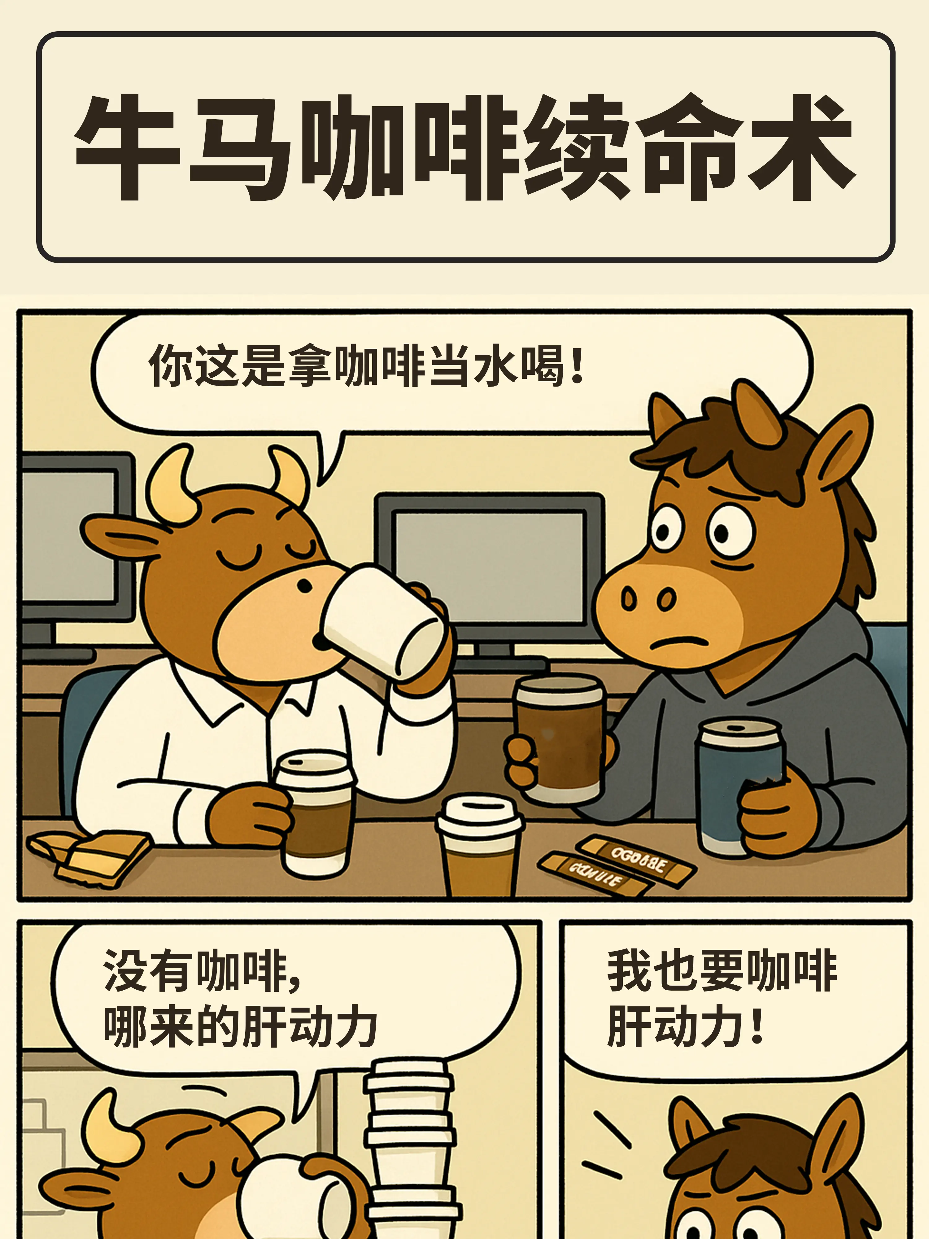咖啡續命，命快續沒了漫畫封面图片
