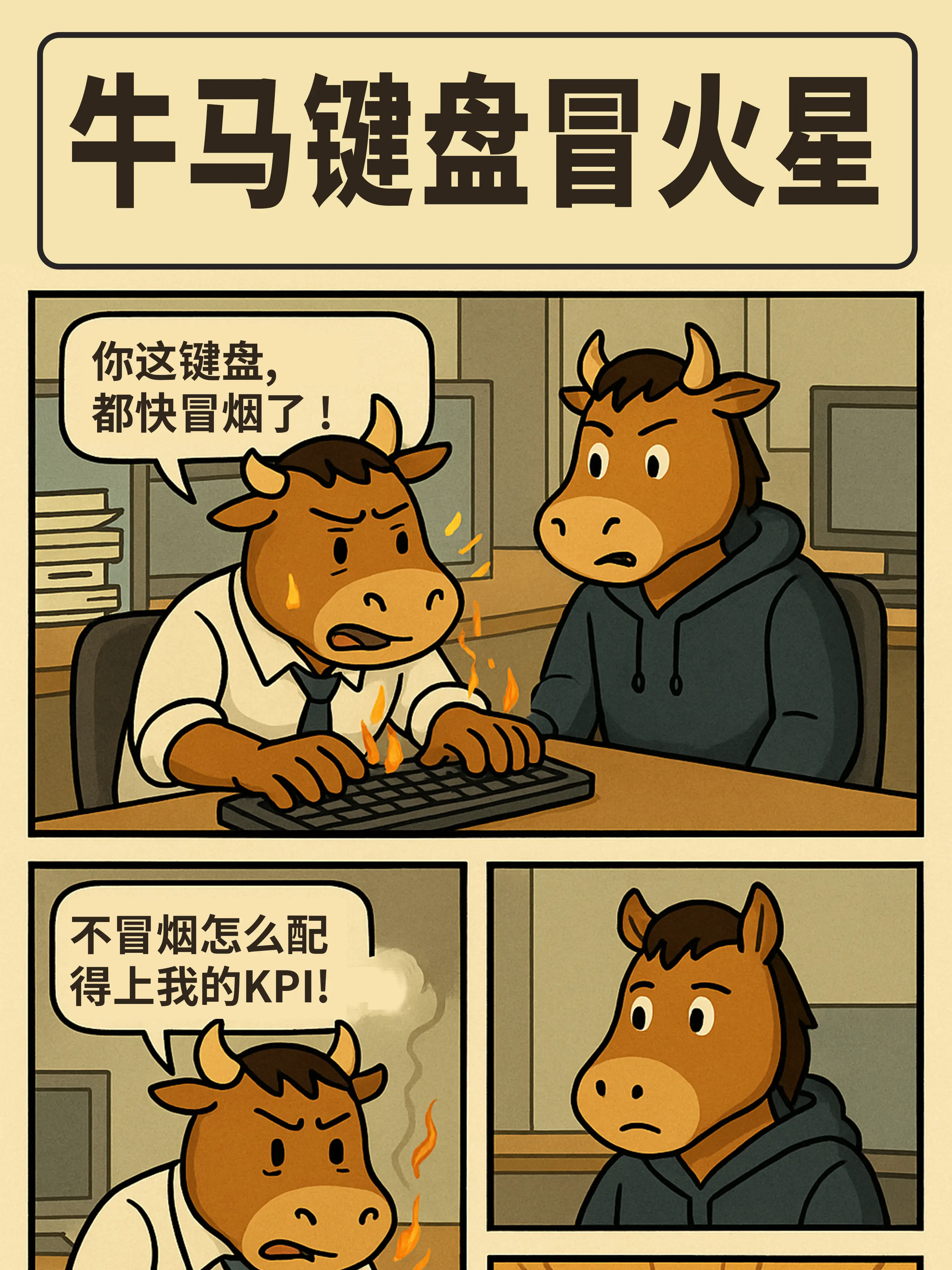 戰鬥吧牛馬！鍵盤就是我的噴火武器！漫畫封面图片