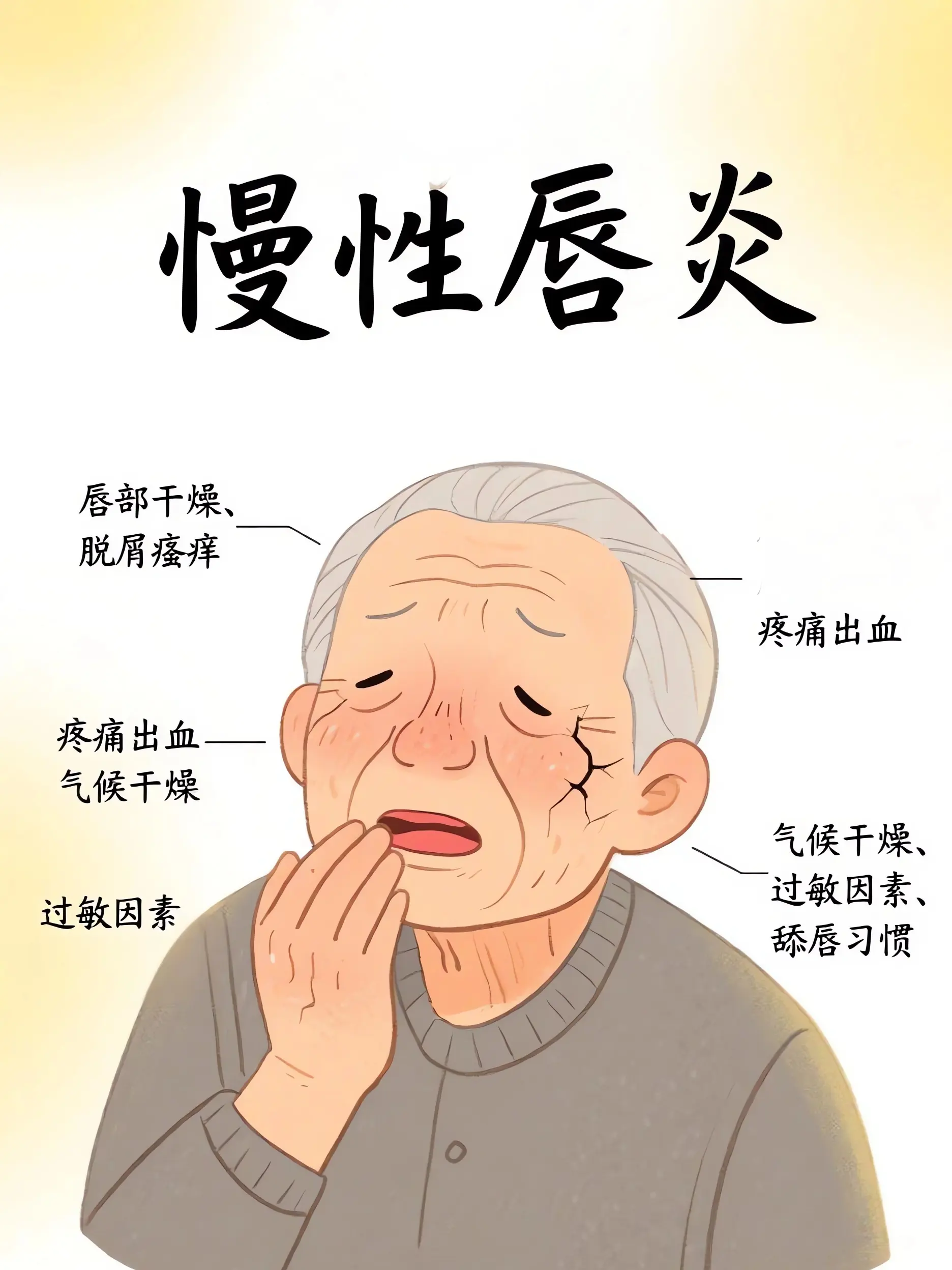 嘴唇反複發炎？警惕！漫畫封面图片