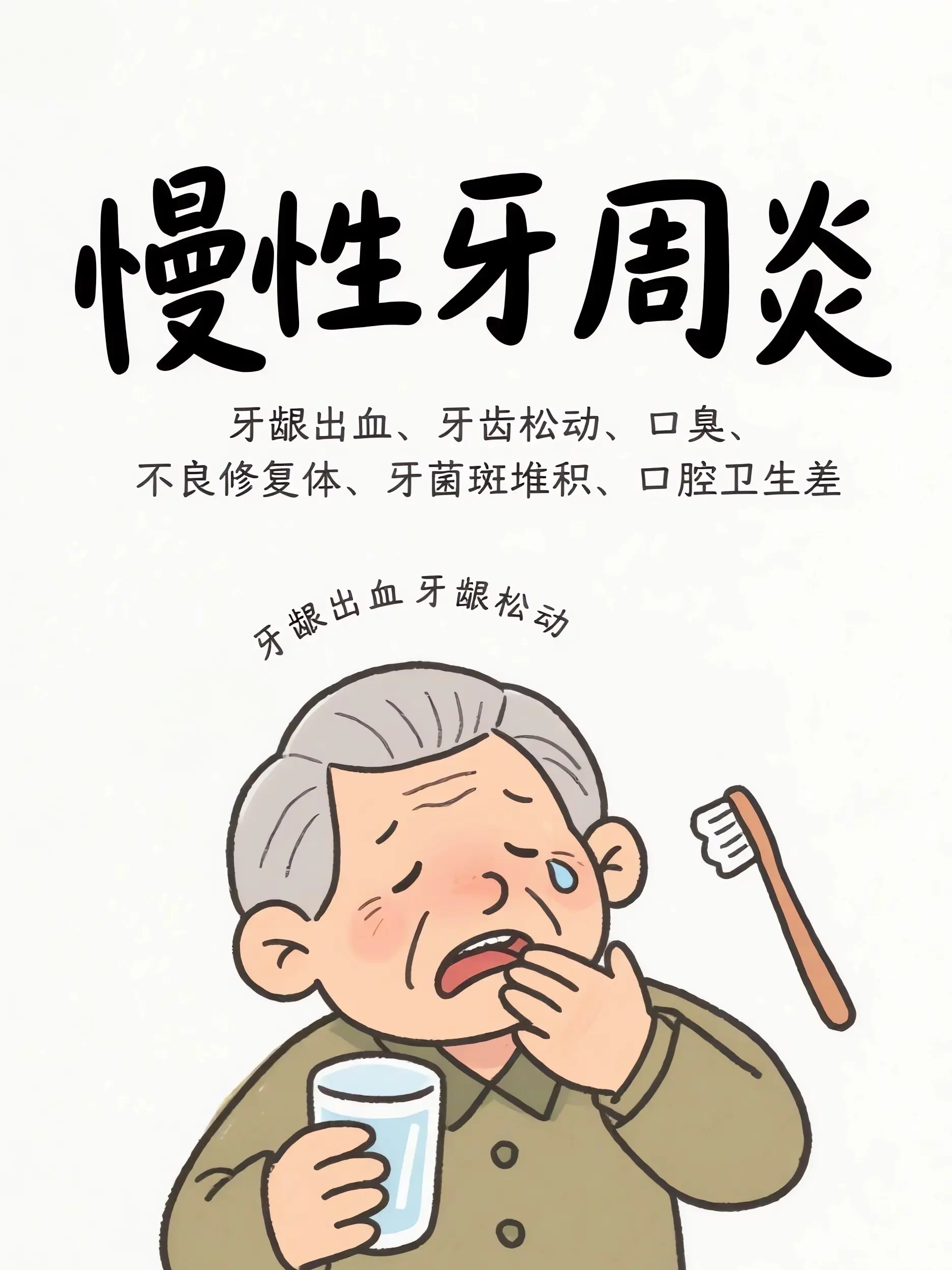 口臭+松動？警惕牙周炎漫畫封面图片