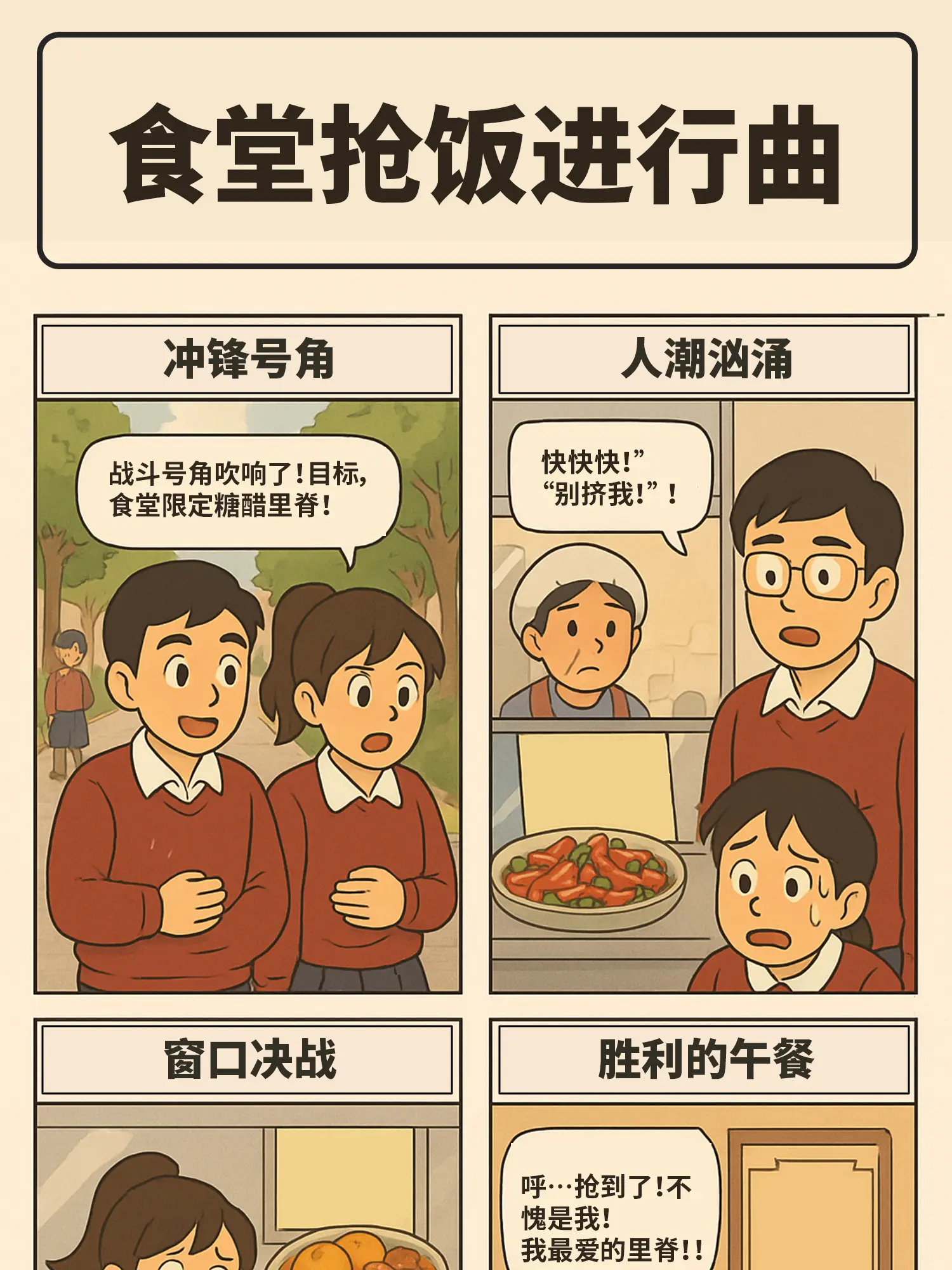 食堂搶飯爭奪戰漫畫封面图片