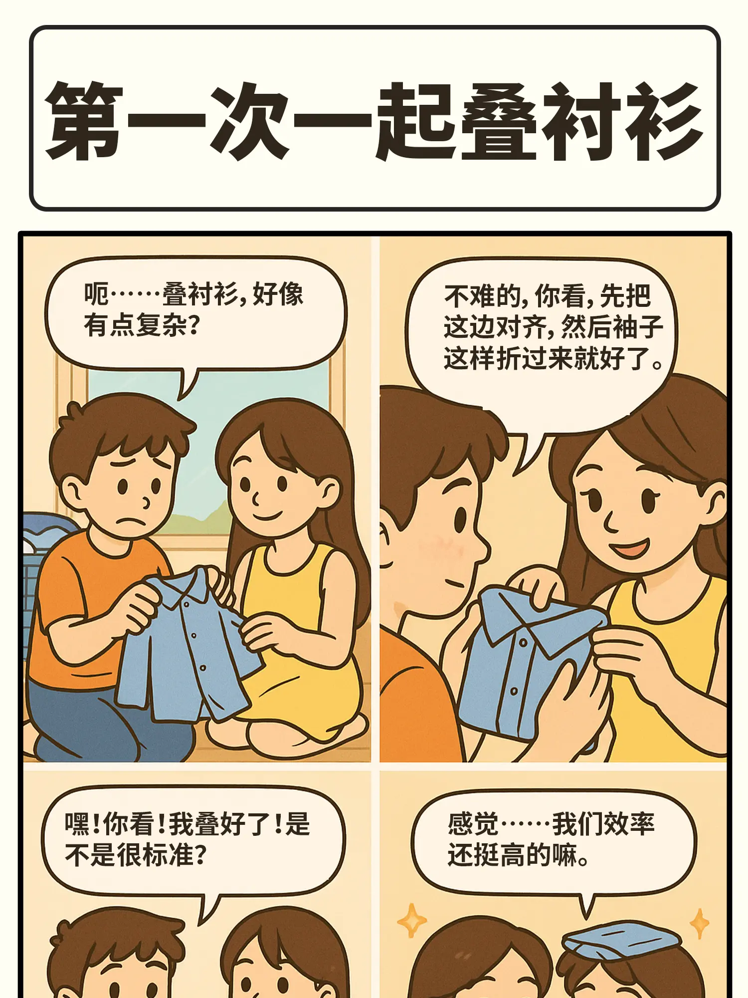 一起疊襯衫漫畫封面图片
