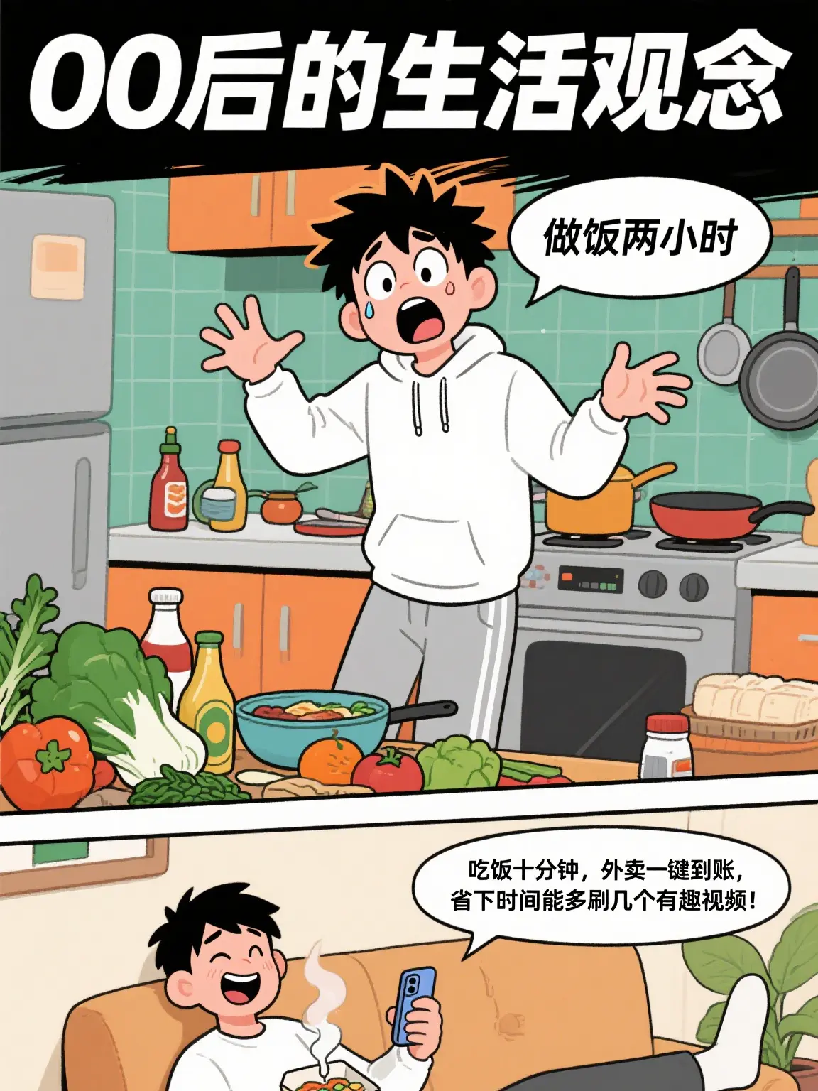 做飯不如點外賣漫畫封面图片