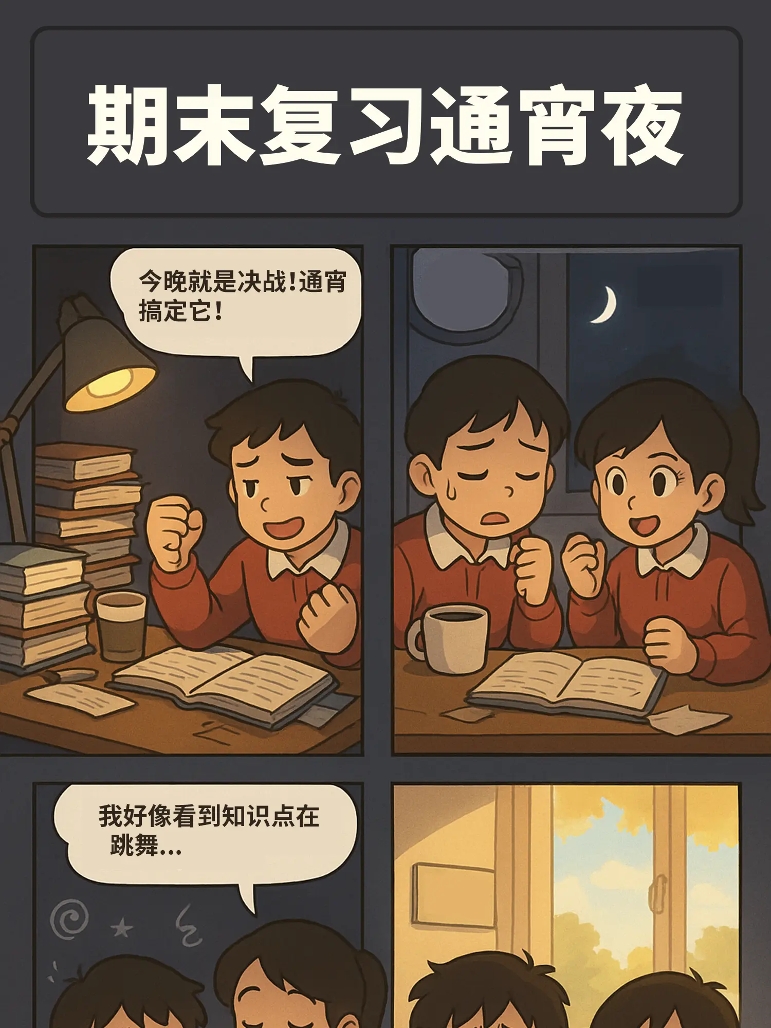 熬夜複習戰漫畫封面图片