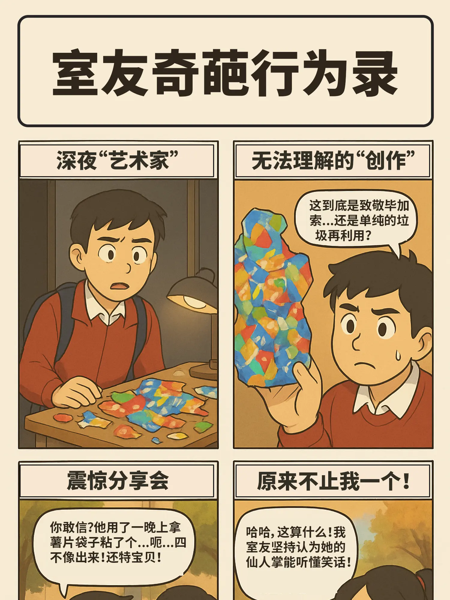 室友奇葩行爲錄漫畫封面图片