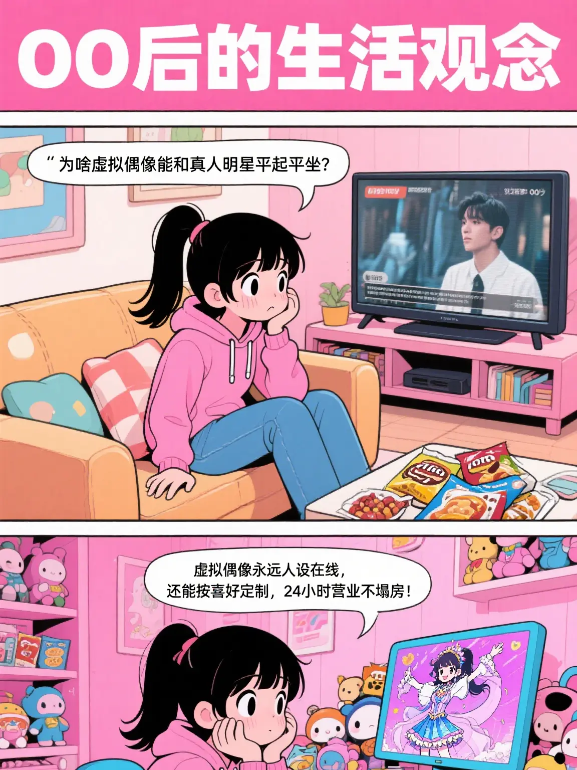 虛擬偶像的魅力漫畫封面图片