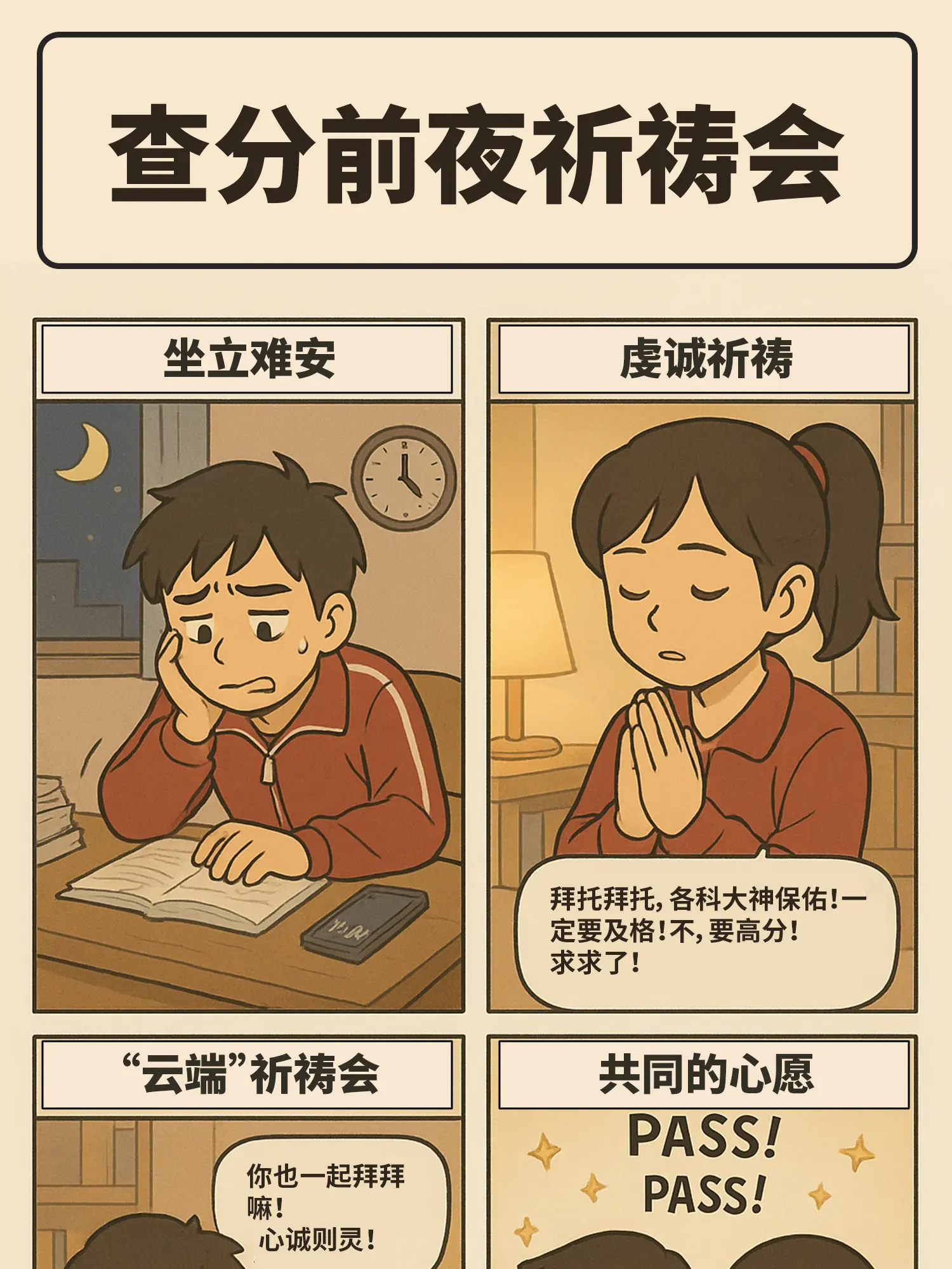 查分禱告會漫畫封面图片