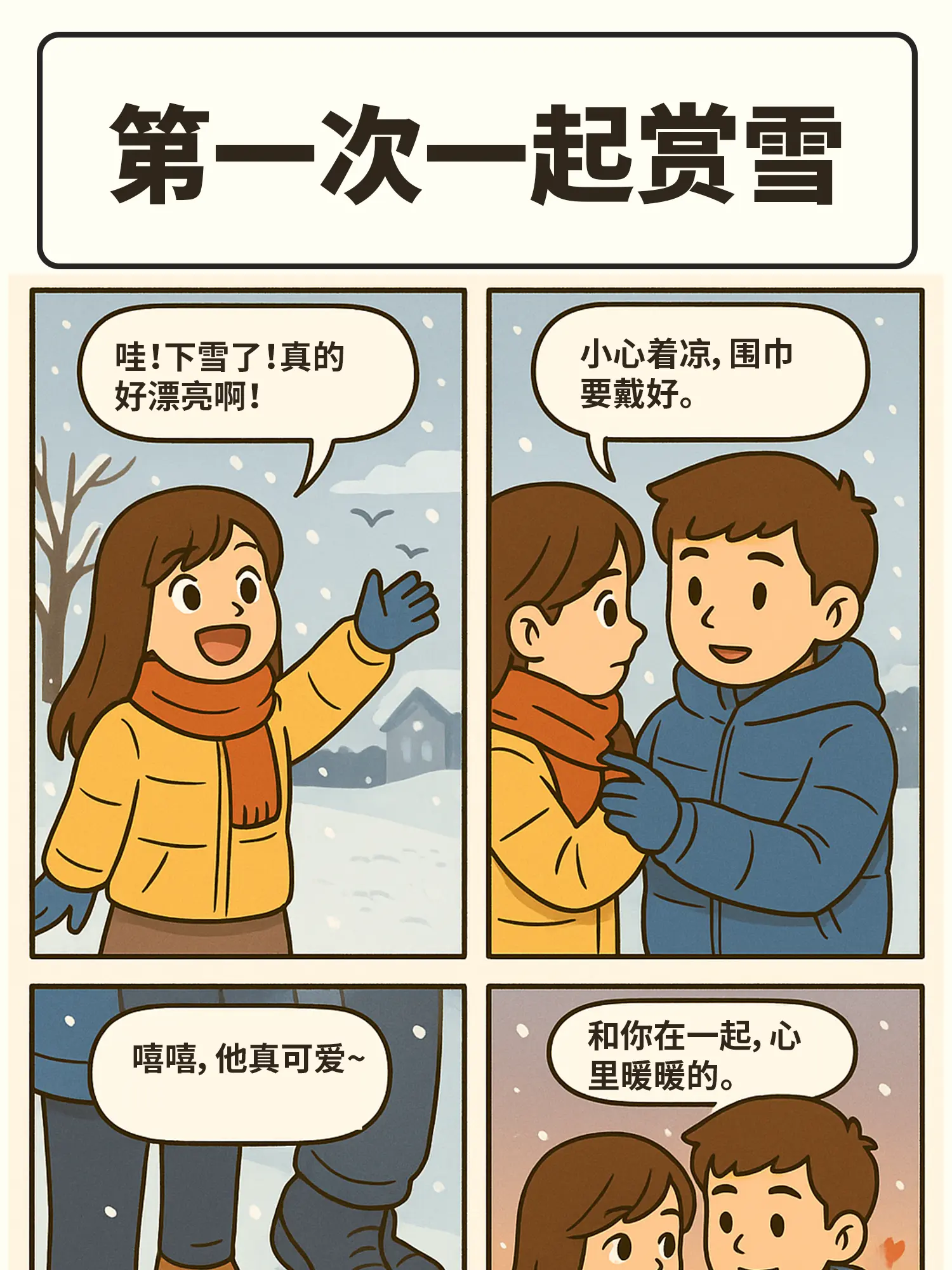 雪景下的偷瞄作戰漫畫封面图片