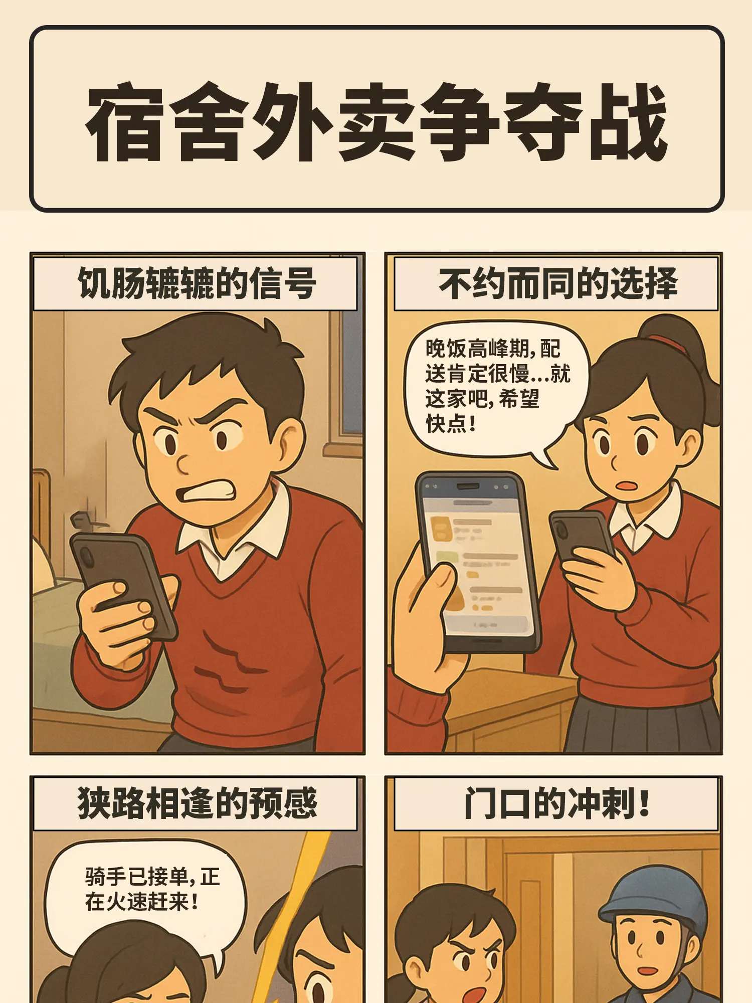 外賣爭奪戰漫畫封面图片