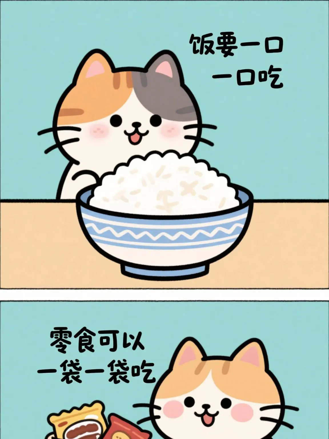 吃飯與吃零食漫畫封面图片