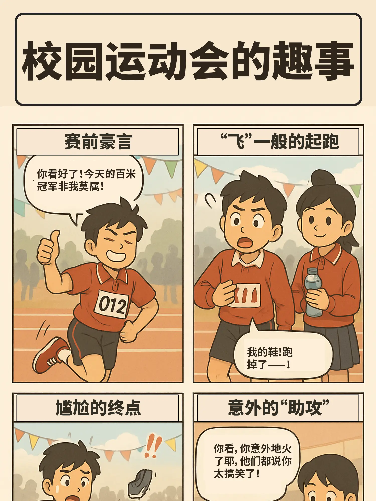 校運會趣事漫畫封面图片