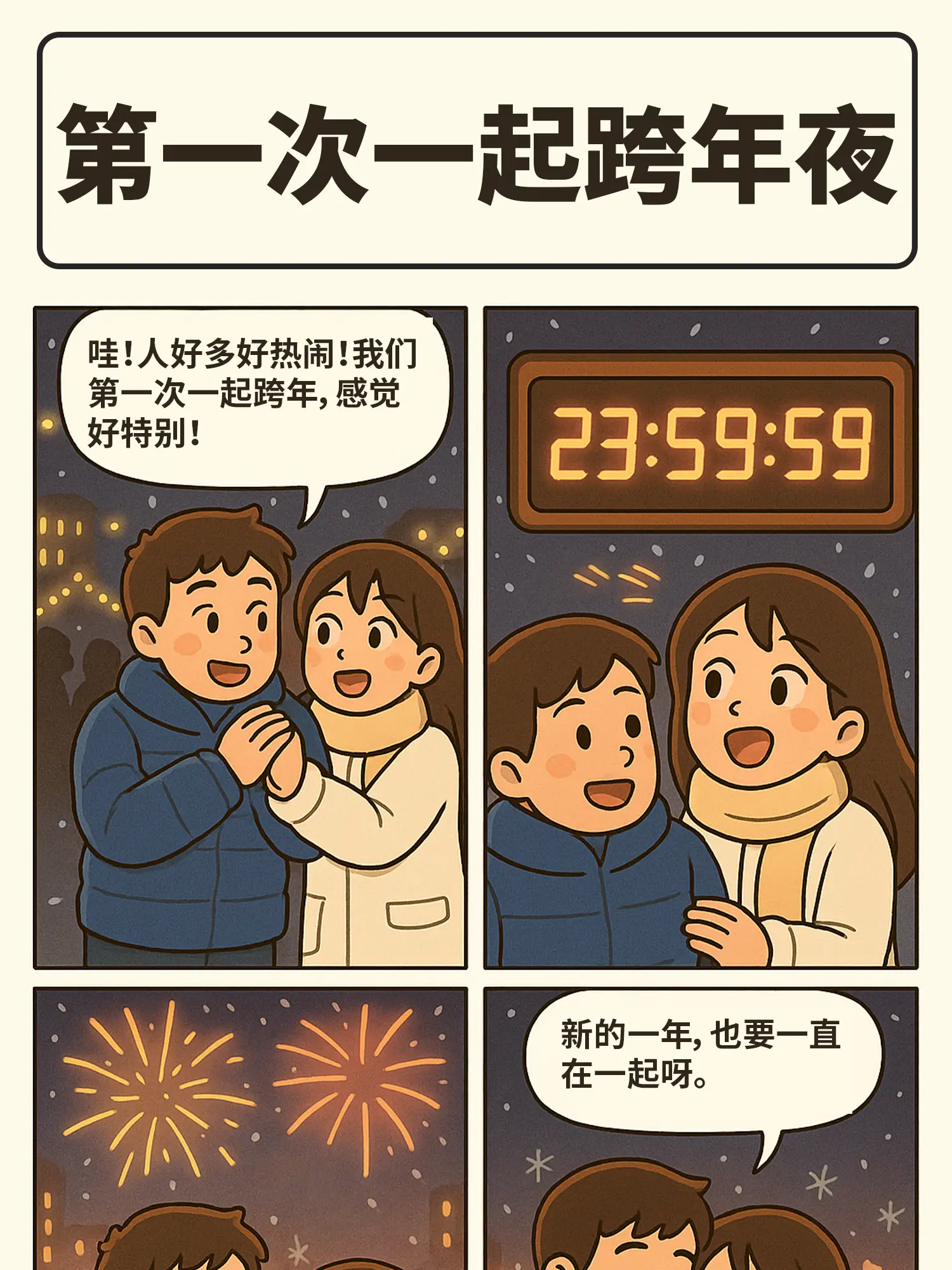 跨年夜“心跳超載”漫畫封面图片