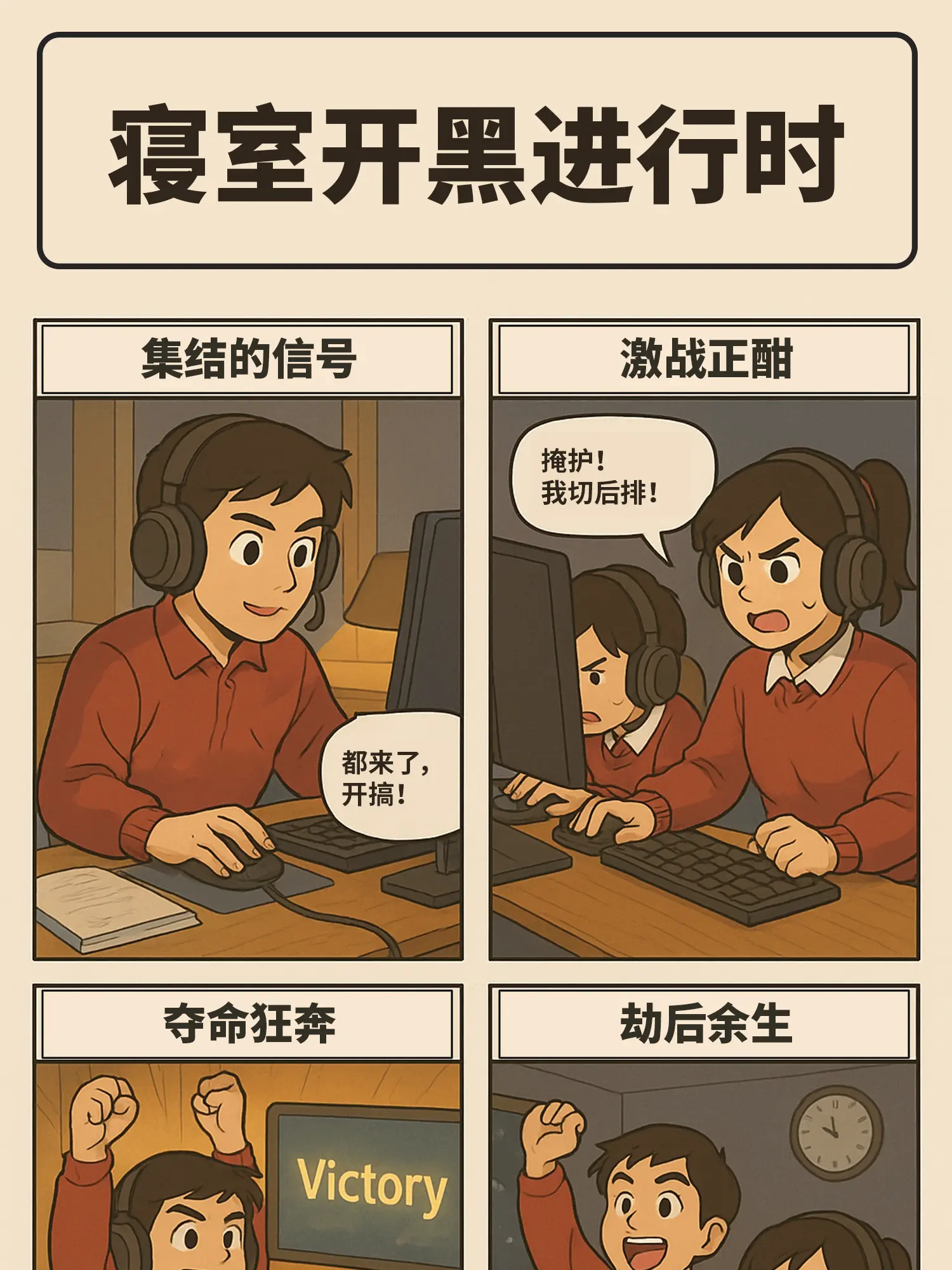 寢室開黑記漫畫封面图片