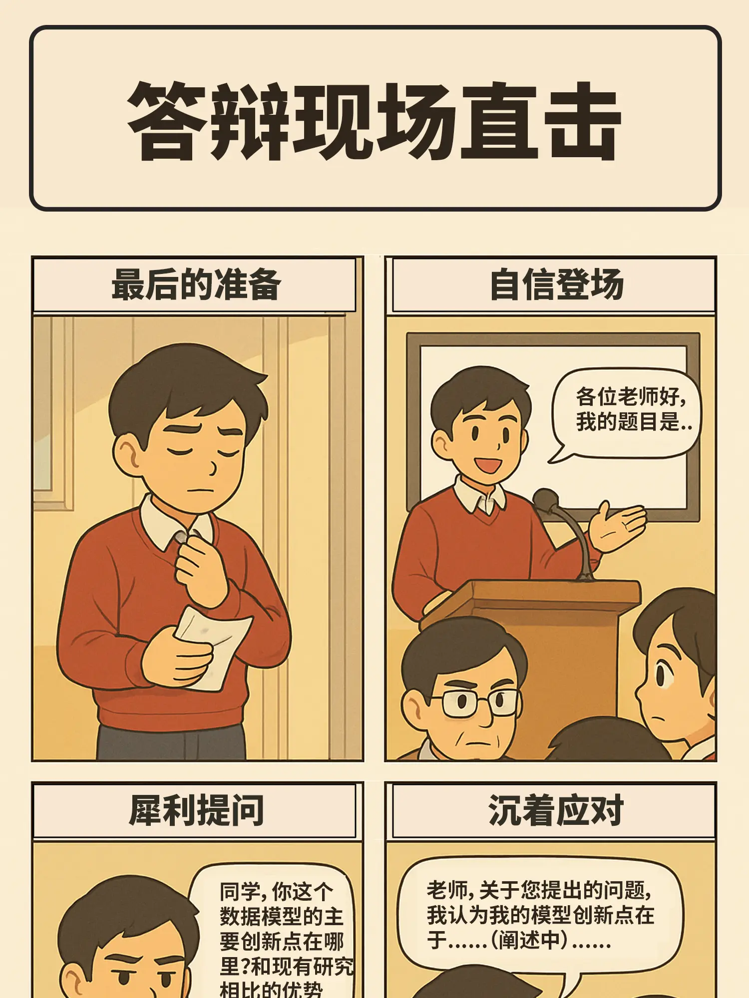 大學生現場答辯實況漫畫封面图片