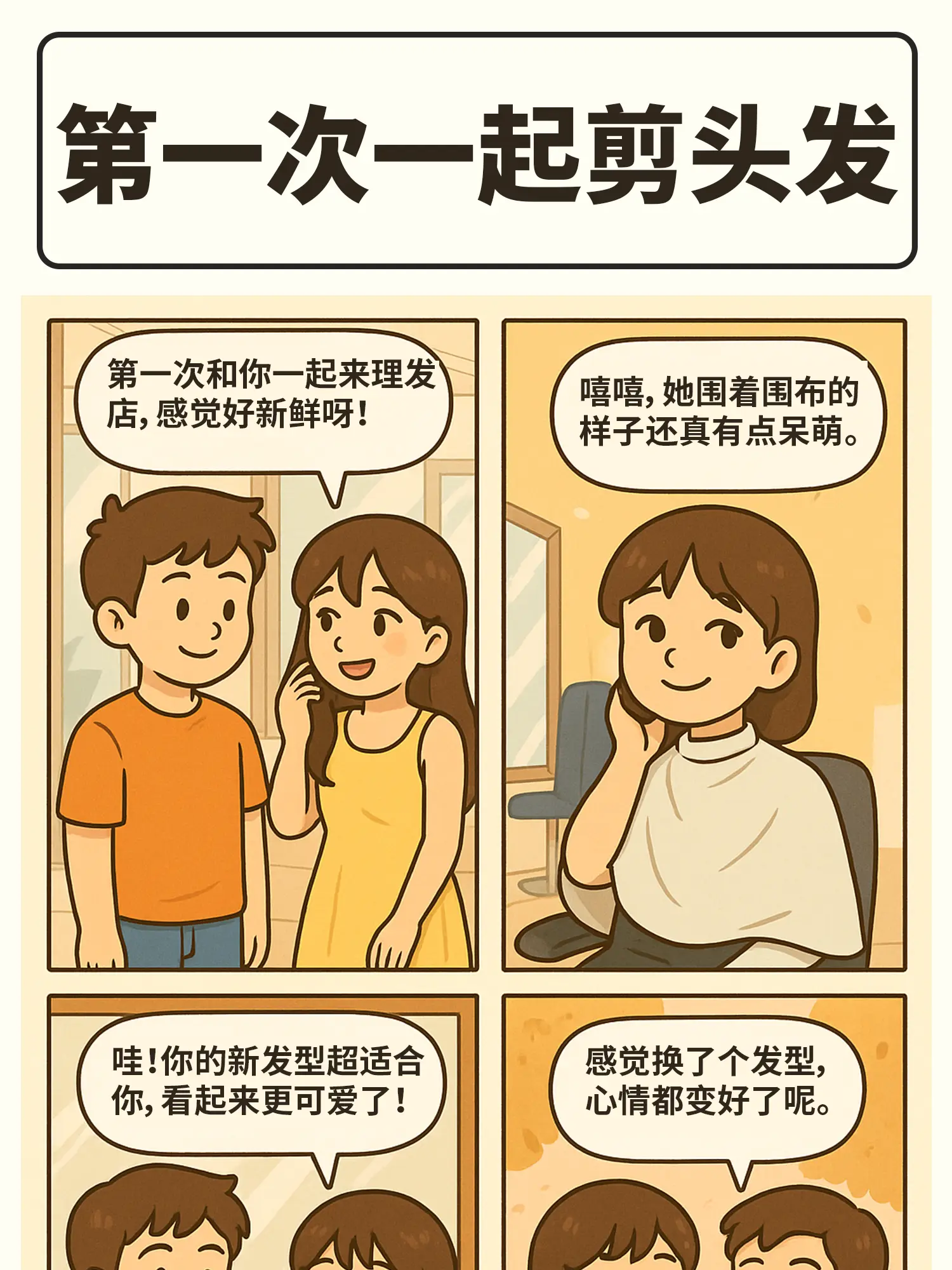 發型大改造，甜蜜暴擊漫畫封面图片