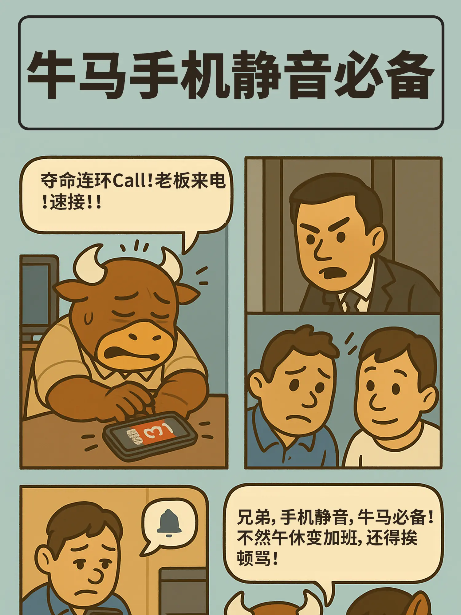 手機靜音，陽壽續費漫畫封面图片