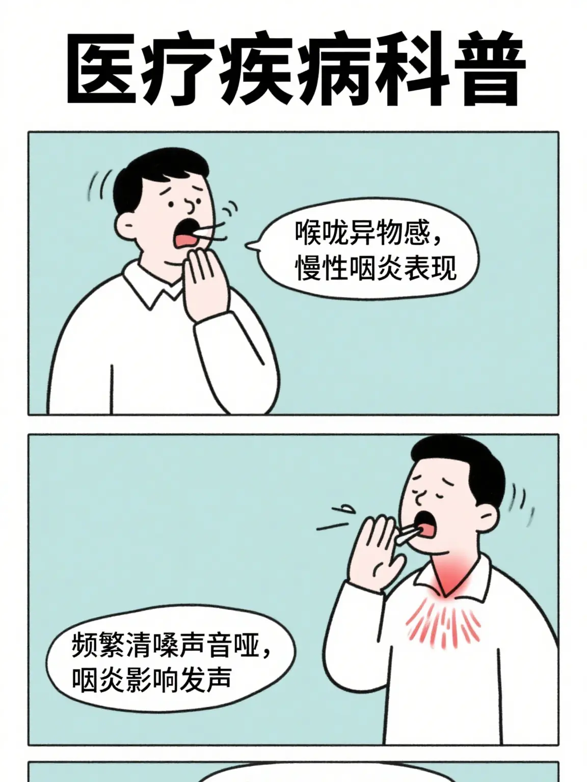 咽炎自救指南漫畫封面图片