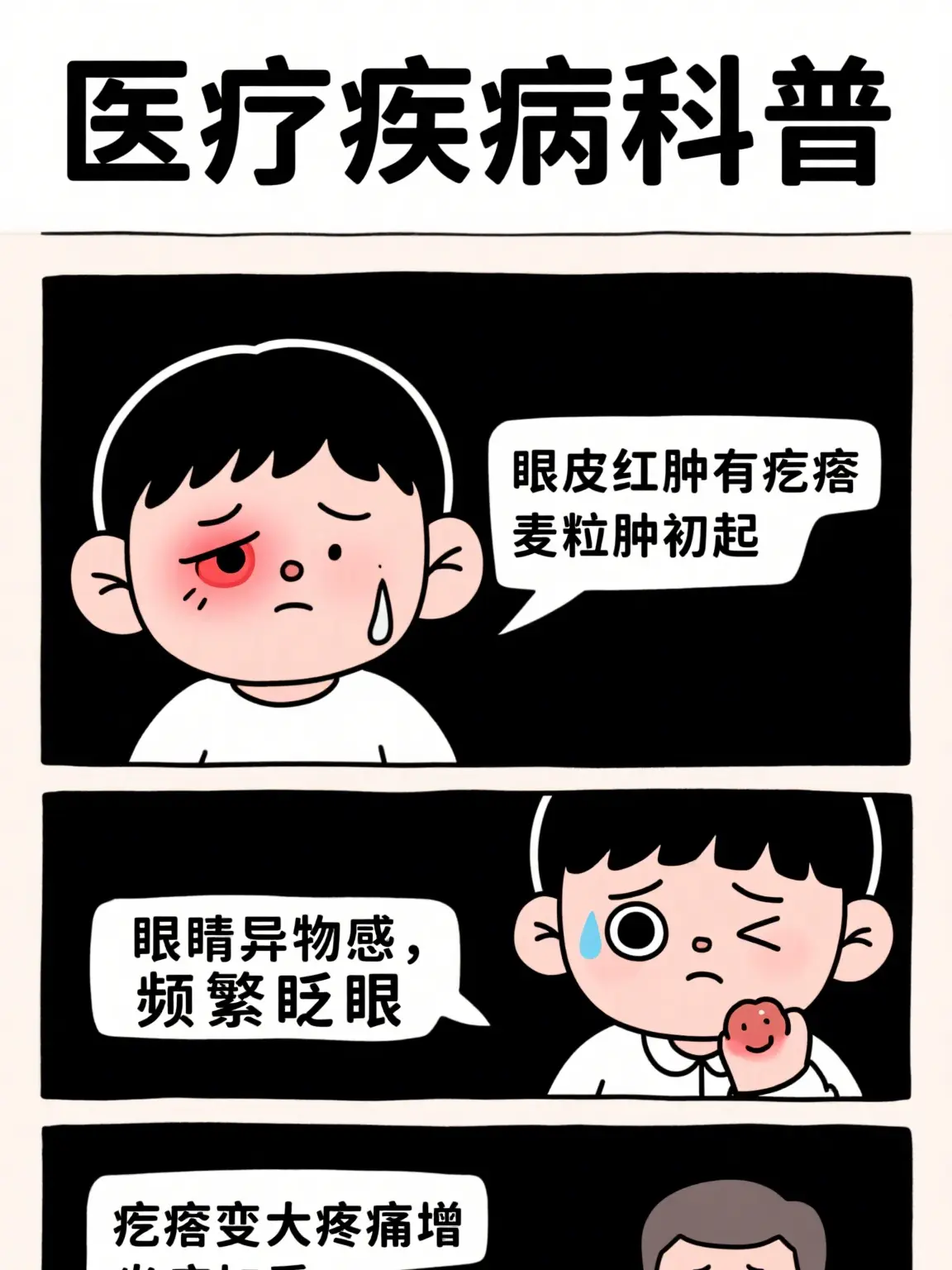 爆肝族小心針眼警告漫畫封面图片