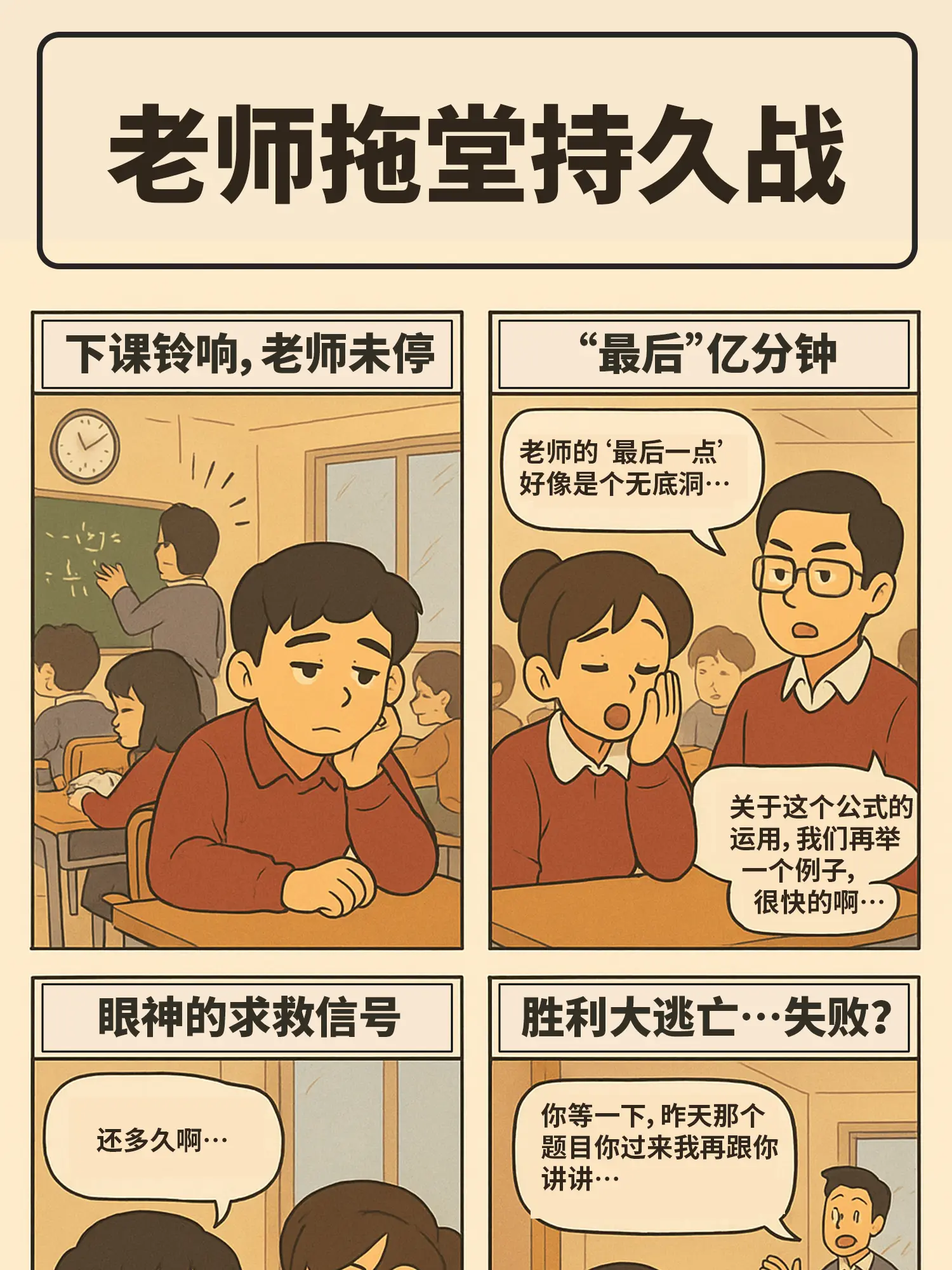 老師拖堂戰漫畫封面图片