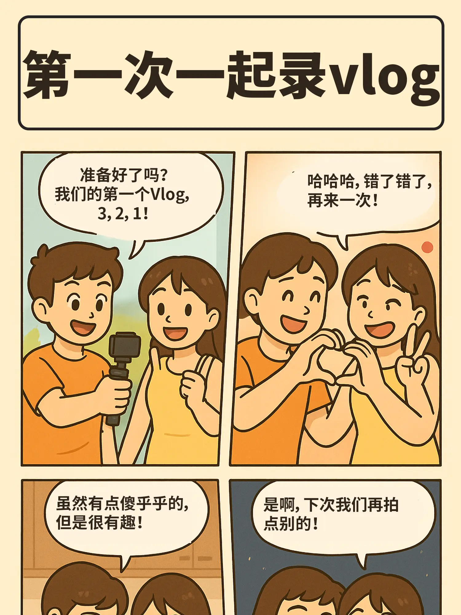 情侶的vlog企劃漫畫封面图片