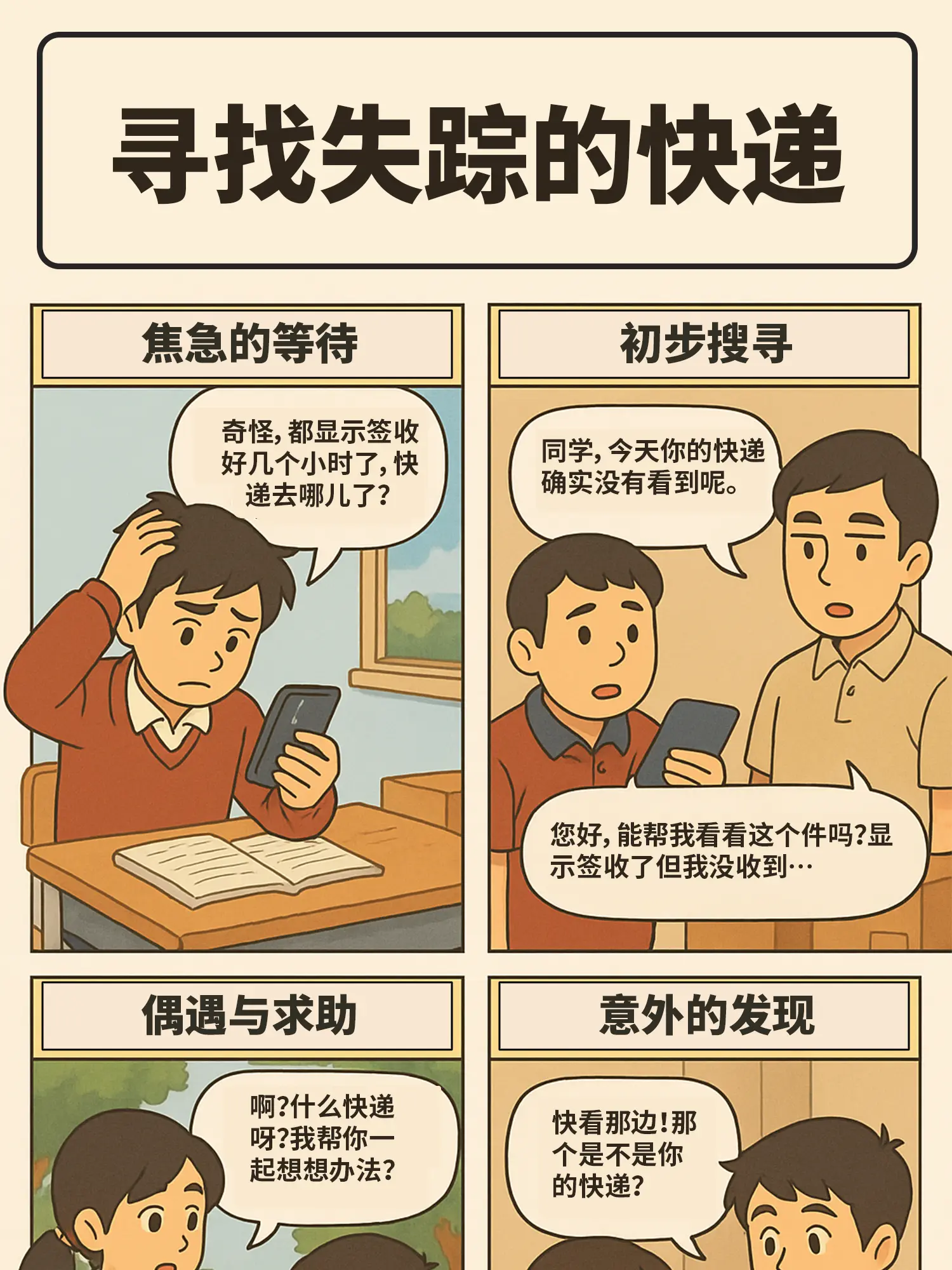 失踪的校園快递漫畫封面图片