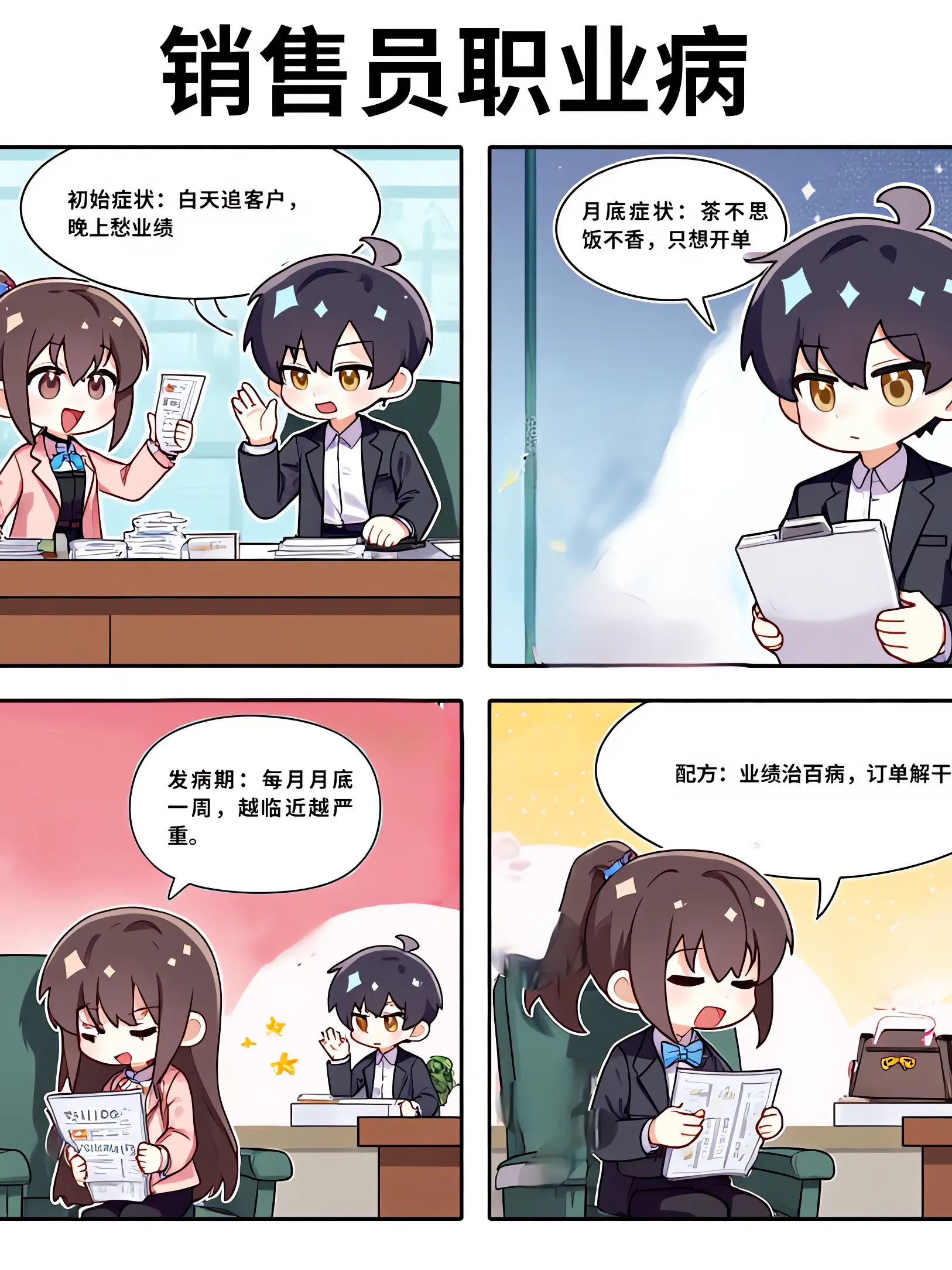銷售員職業病漫畫封面图片