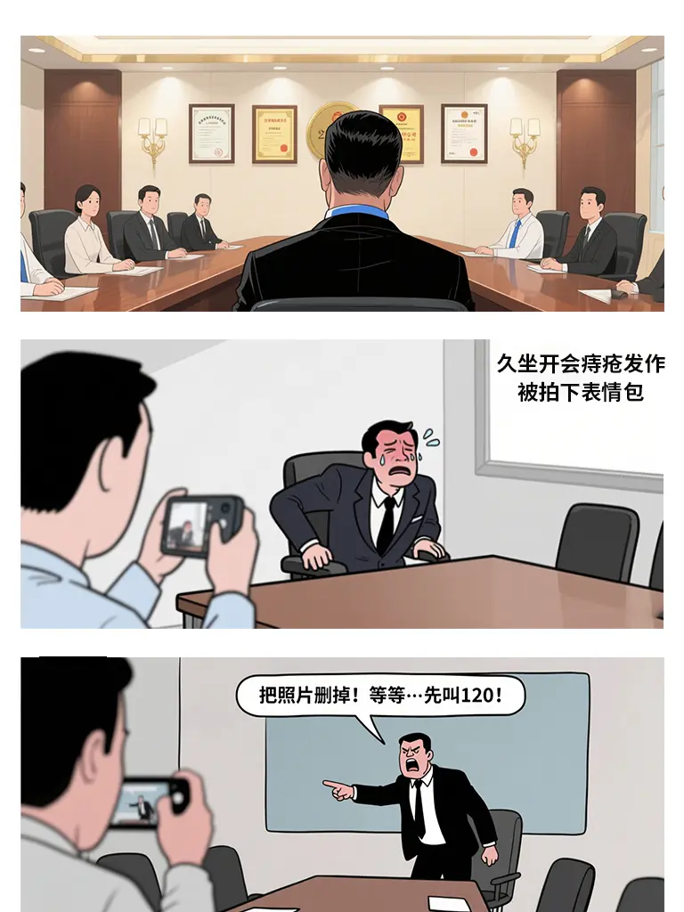 久坐的危害漫畫封面图片