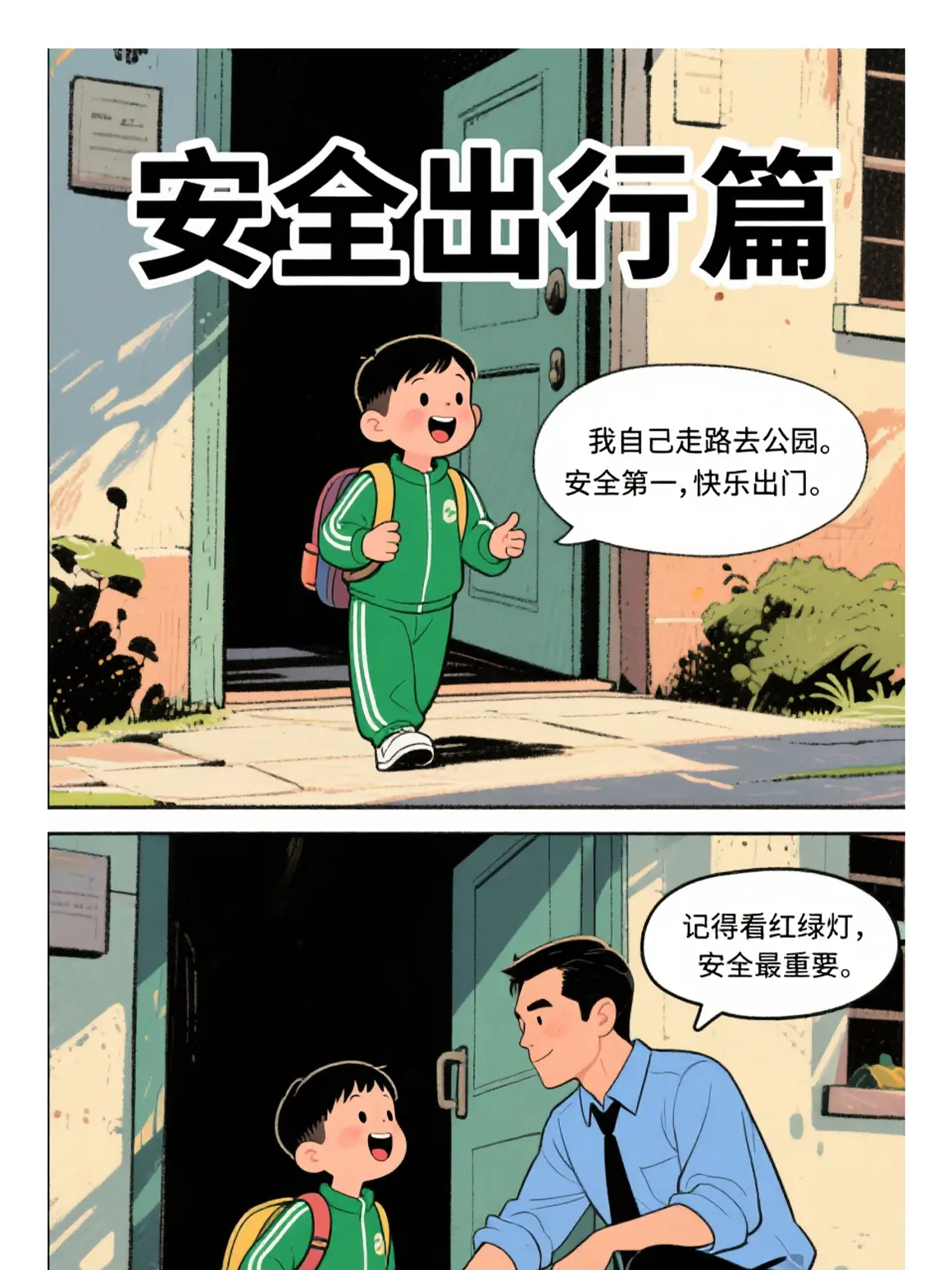 注意交通安全漫畫封面图片