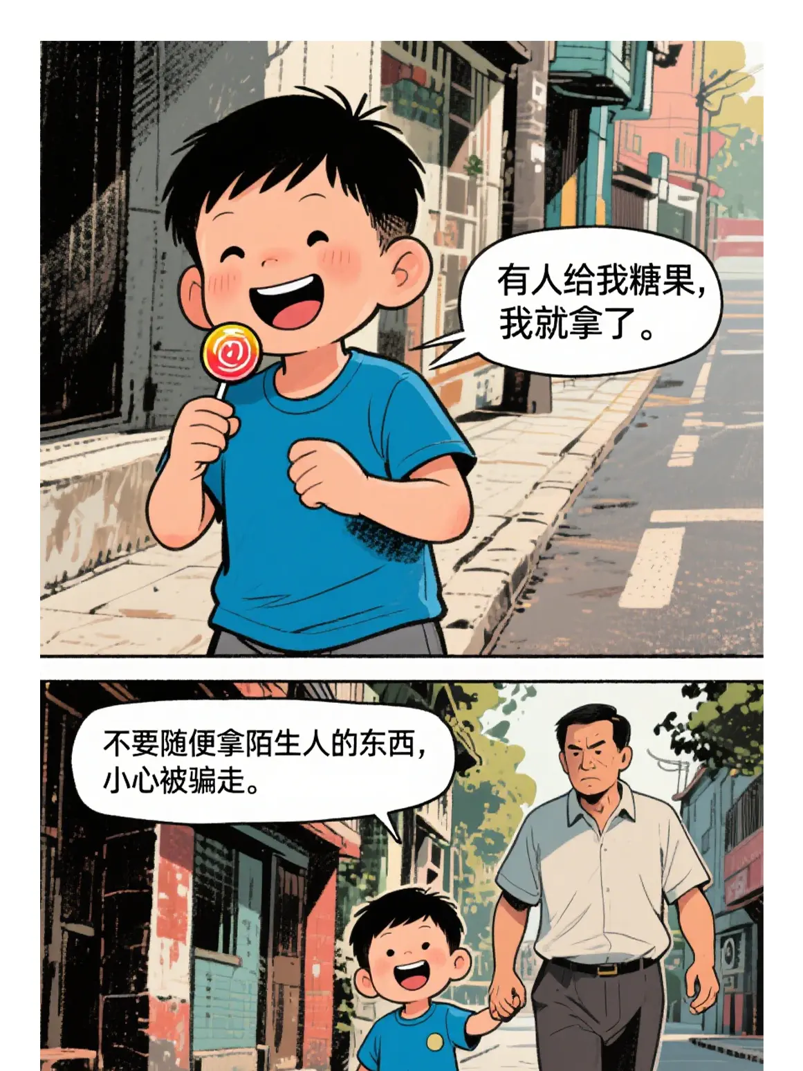 拒絕陌生人食物漫畫封面图片