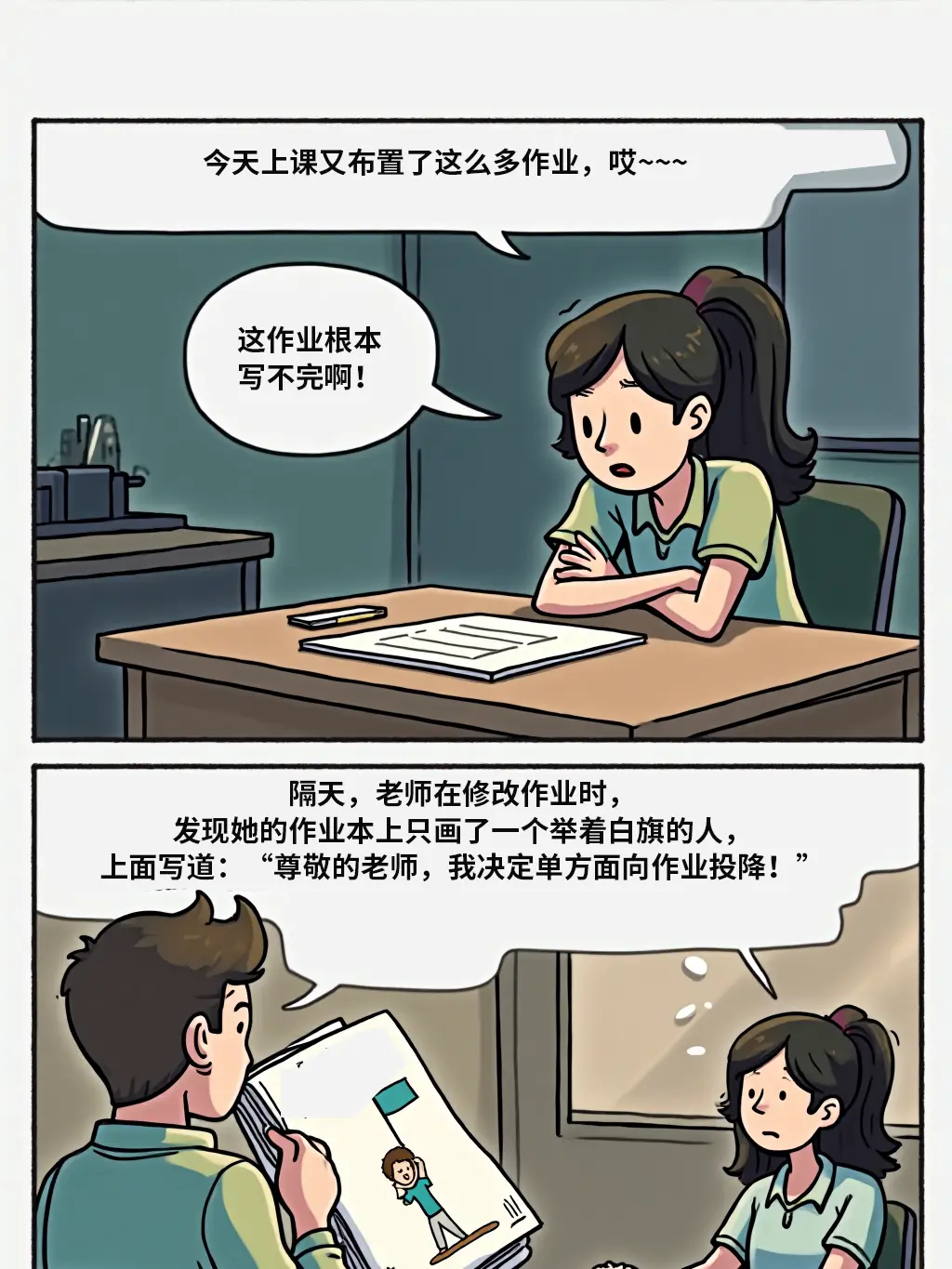向作業投降漫畫封面图片