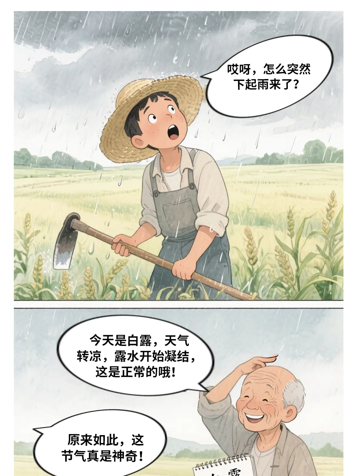 二十四節氣小知識漫畫封面图片