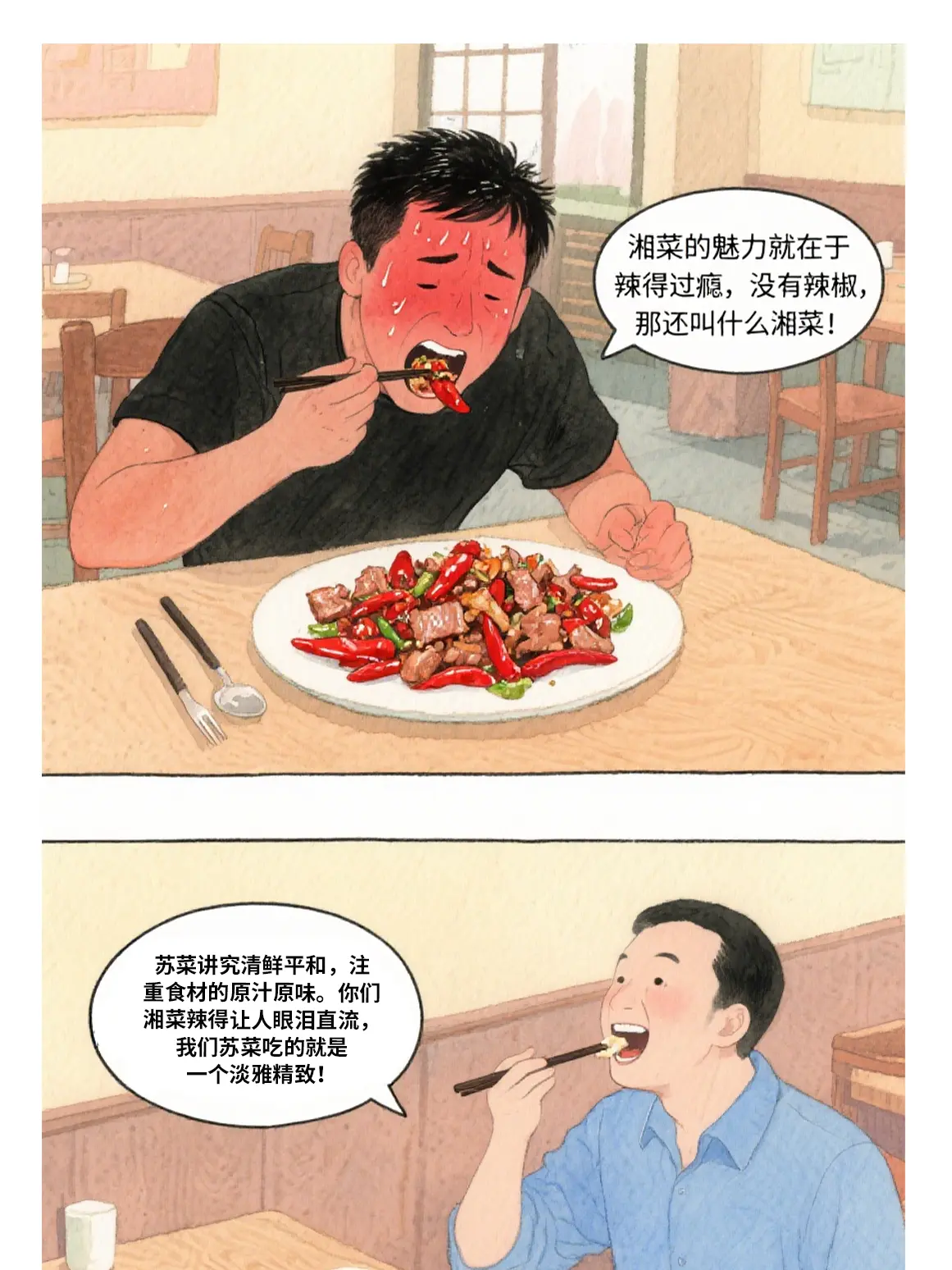 中國八大菜系漫畫封面图片
