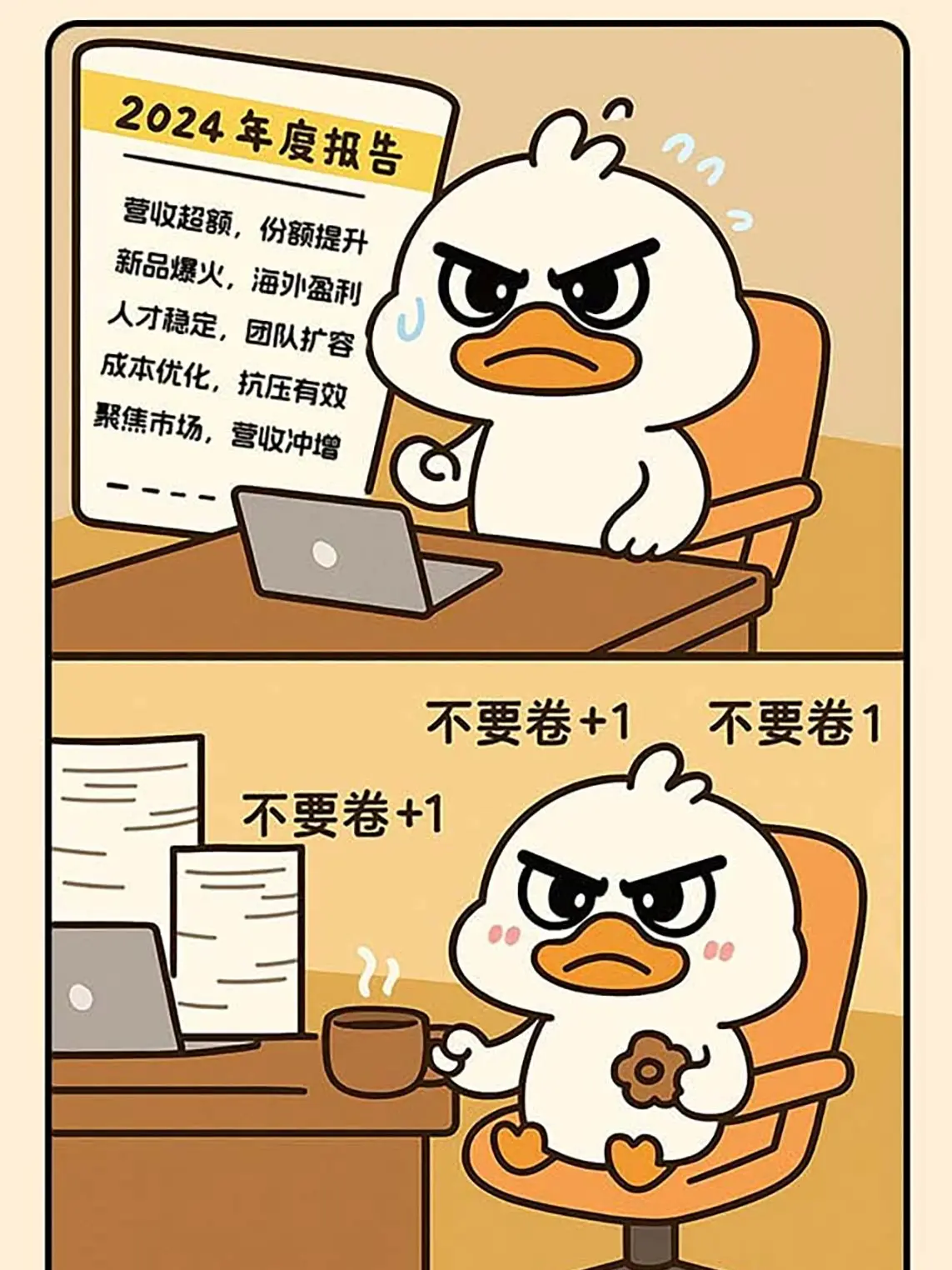豆豆鴨2024年度報告漫畫封面图片