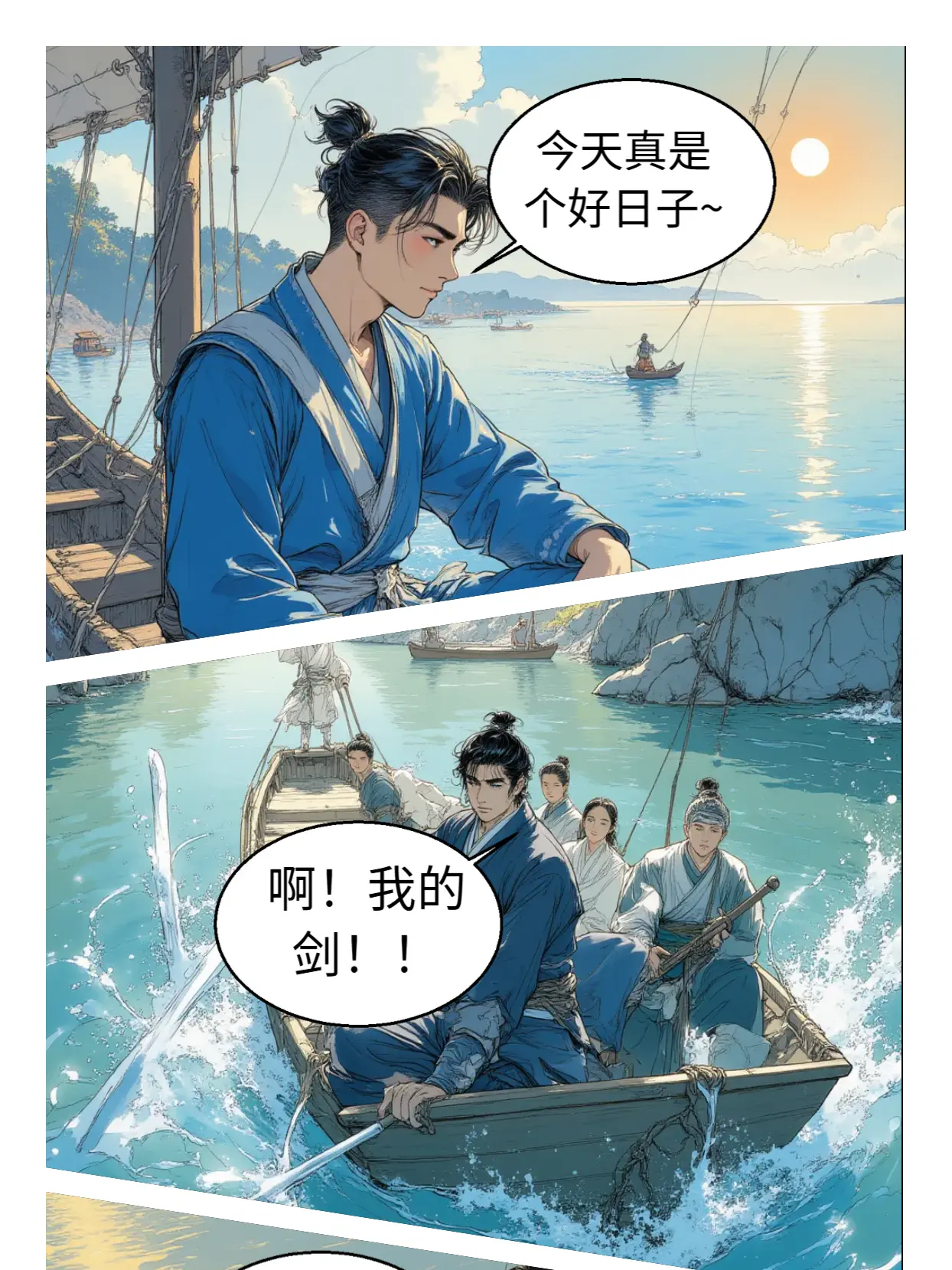 刻舟求劍的經典寓意條漫免费在線閱讀