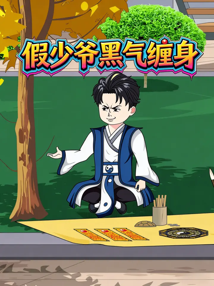 假少爷黑气缠身漫剧封面图片